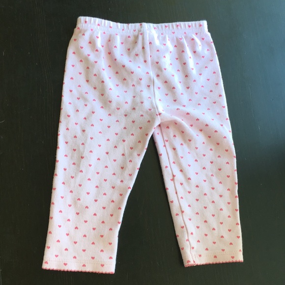 3/$20 Carter’s Pink Heart Leggings - Picture 5 of 6